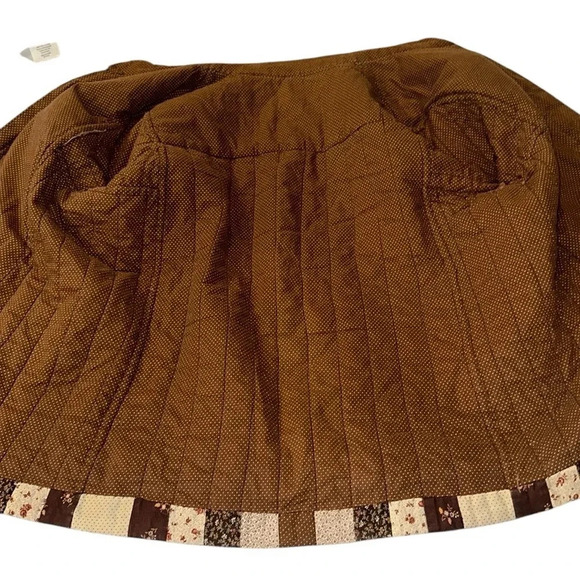 Vintage Handmade Upcycled Log Cabin Quilt Coat Size Medium Boho Granny Cottage - Picture 4 of 8